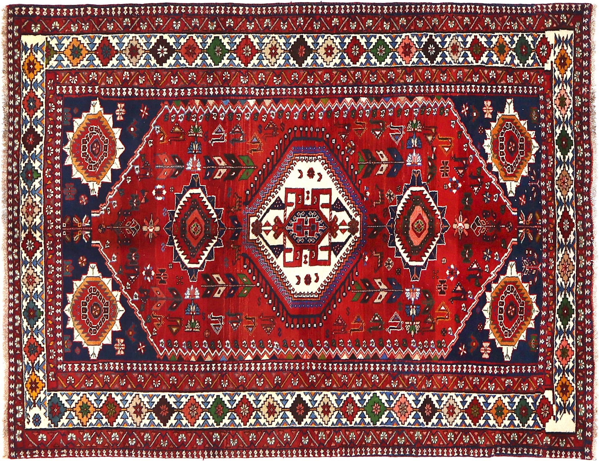 Röda Persien Shiraz  261 x 166 cm