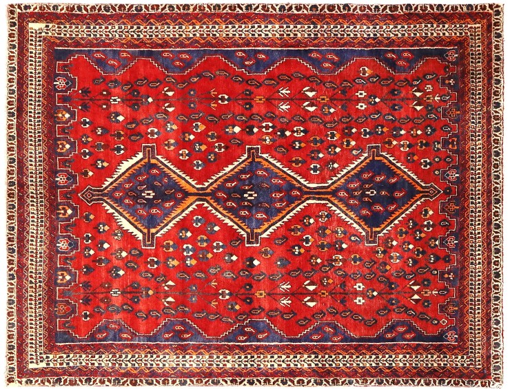 Röda Persien Shiraz  266 x 190 cm