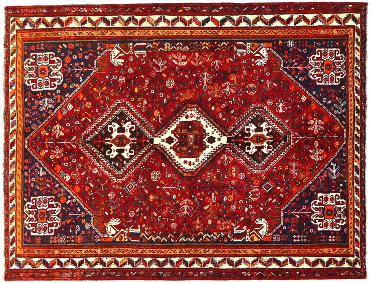 Röda Persien Shiraz  273 x 175 cm