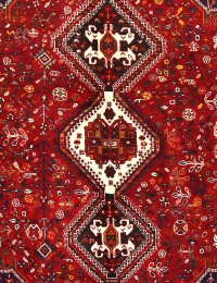 Röda Persien Shiraz  273 x 175 cm