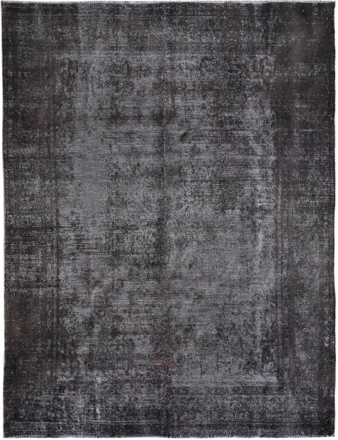 Schwarz Persien Vintage Teppich 368 x 289 cm