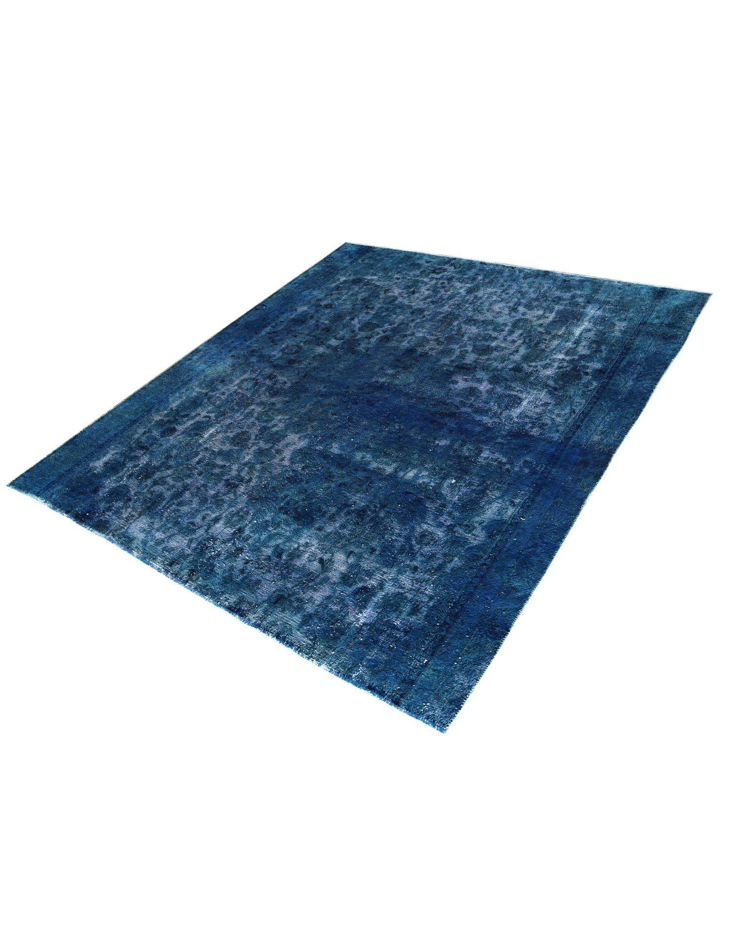Quadrat Vintage Teppich   blau <br/>263 x 241 cm