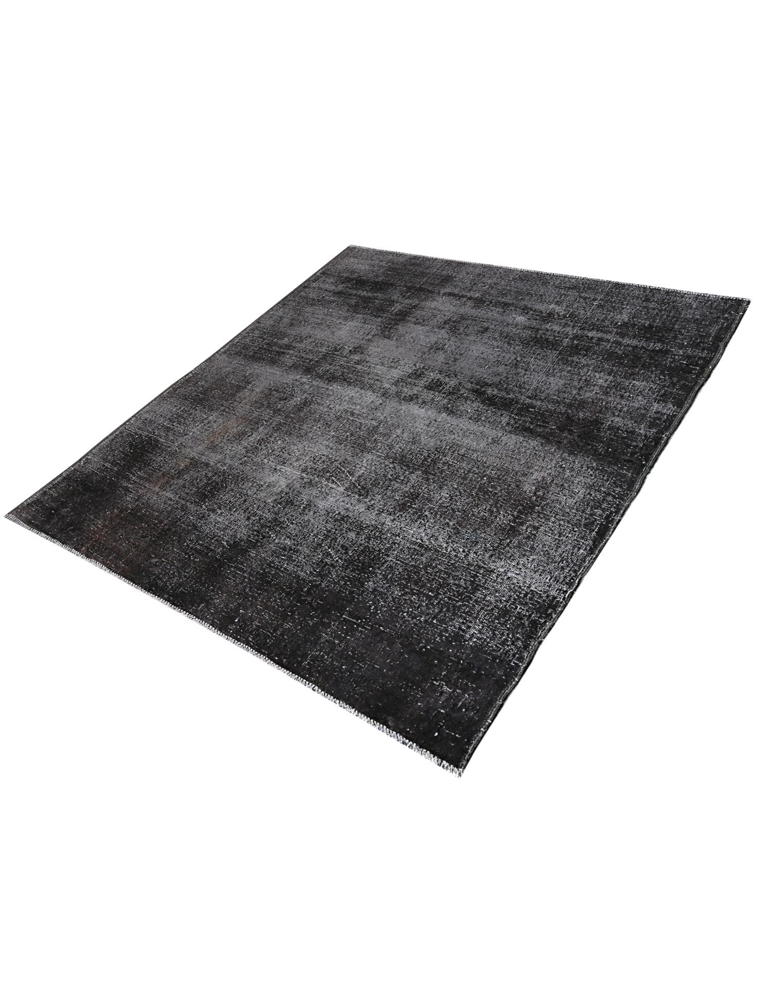 Quadrat Vintage Teppich  schwarz <br/>180 x 149 cm