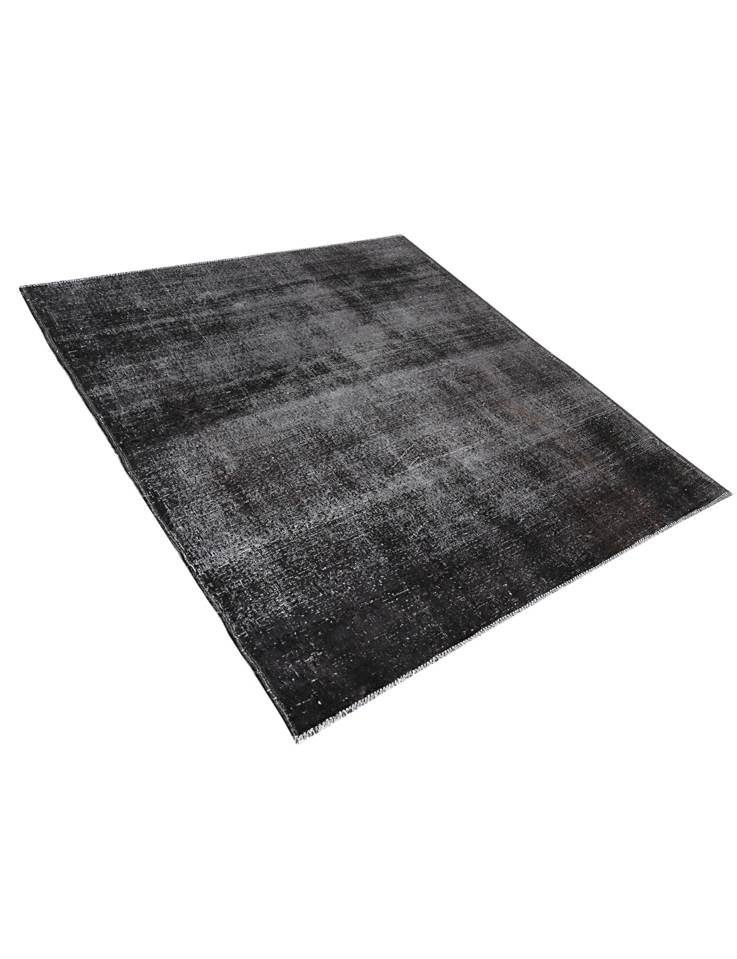 Quadrat Vintage Teppich  schwarz <br/>180 x 149 cm