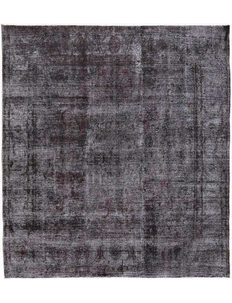 Schwarz Persien Vintage Teppich 305 x 292 cm