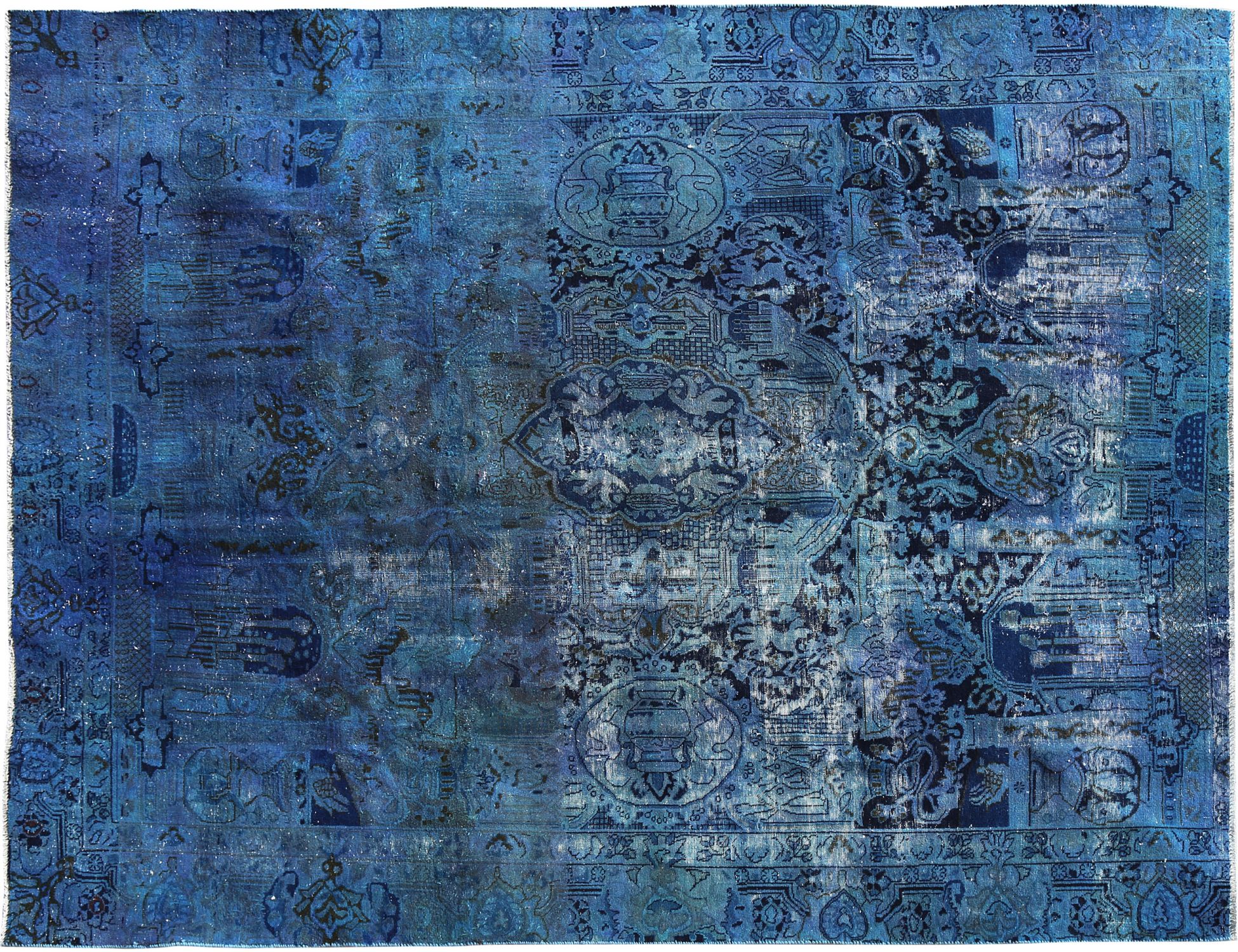 Tappeto Vintage  blu <br/>318 x 258 cm