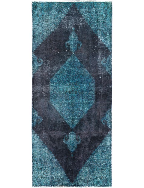 Grün Persien Vintage Teppich 242 x 122 cm