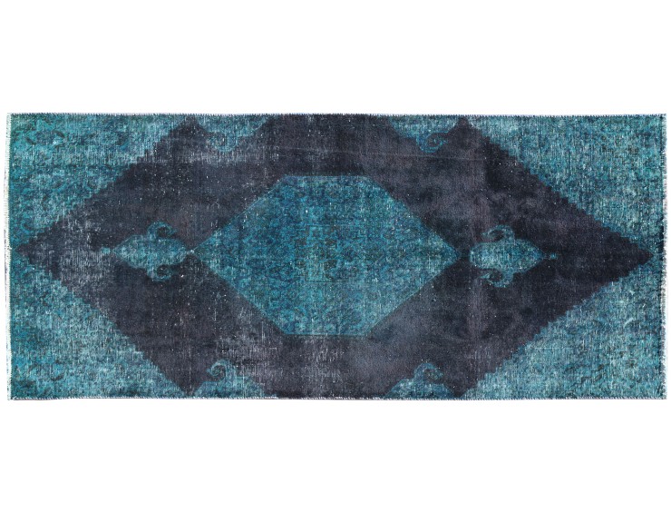 Grün Persien Vintage Teppich  242 x 122 cm