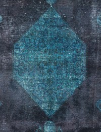 Grün Persien Vintage Teppich  242 x 122 cm