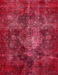 Rojo Persa Alfombra vintage 260 x 200 cm - view 2