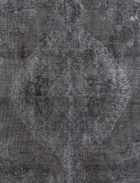 Schwarz Persien Vintage Teppich  347 x 287 cm