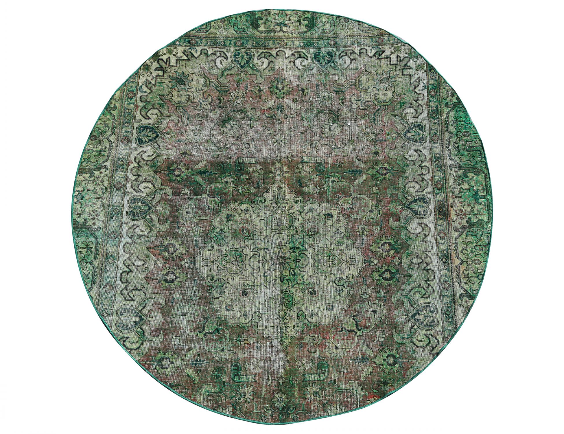 Tappeto Vintage  verde <br/>273 x 273 cm