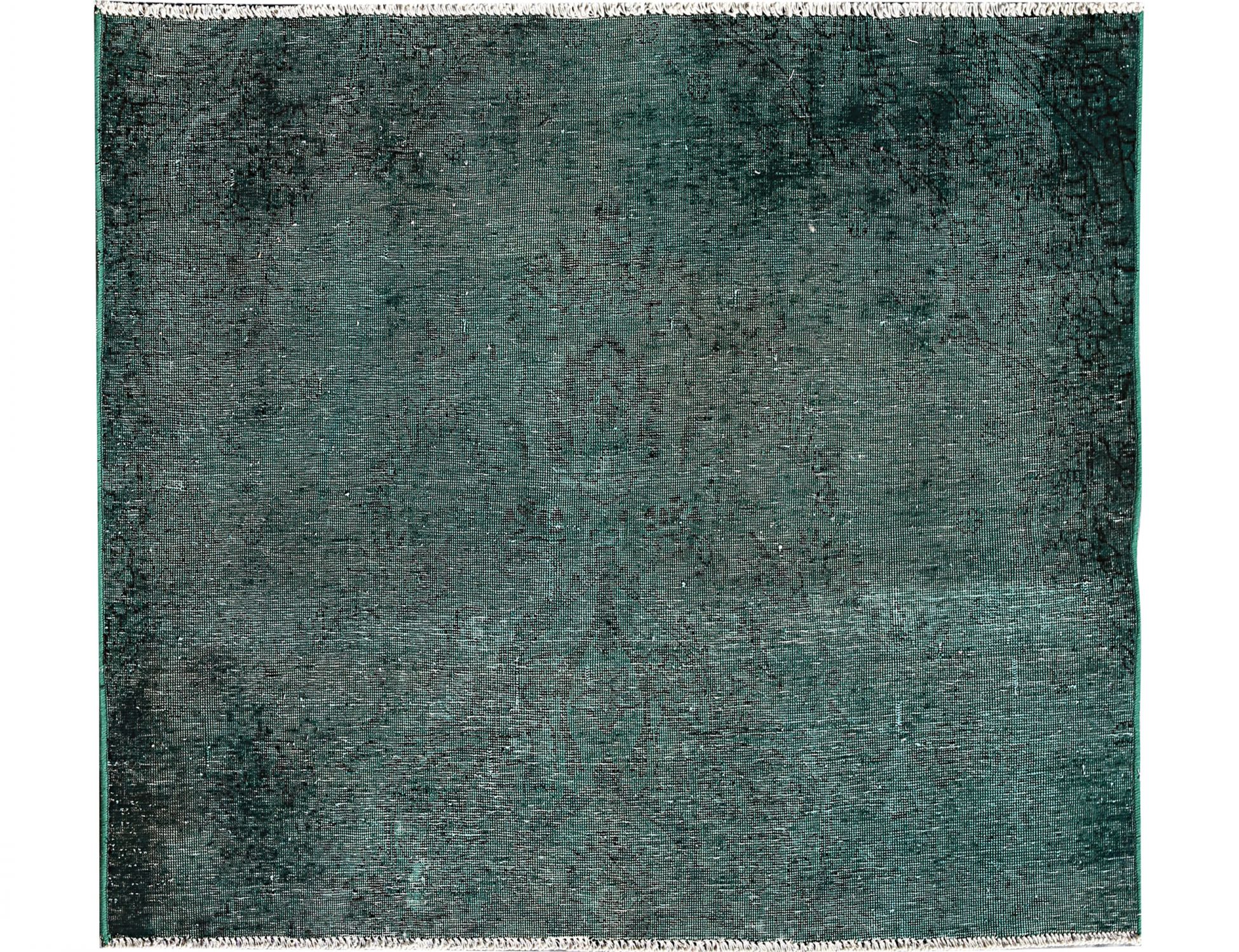 Quadrat Vintage Teppich  grün <br/>120 x 164 cm