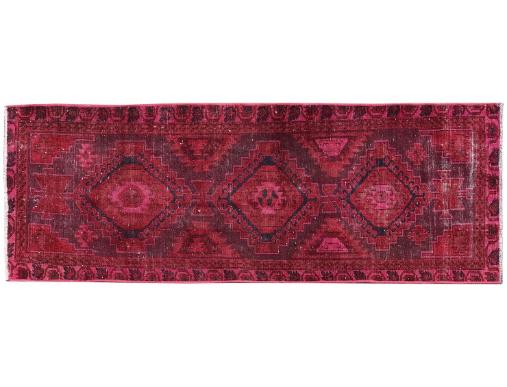 Rouge Persan Tapis Vintage 274 x 92 cm