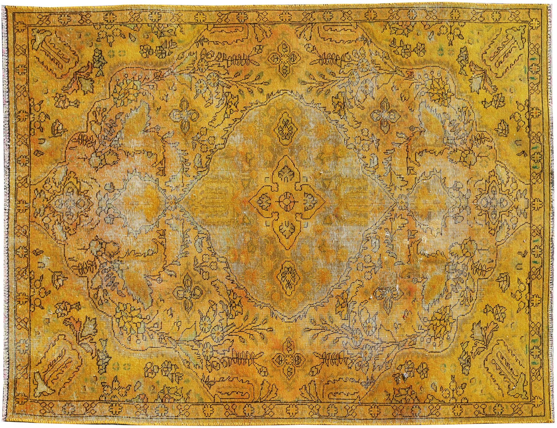 Tappeto Vintage  giallo <br/>238 x 153 cm
