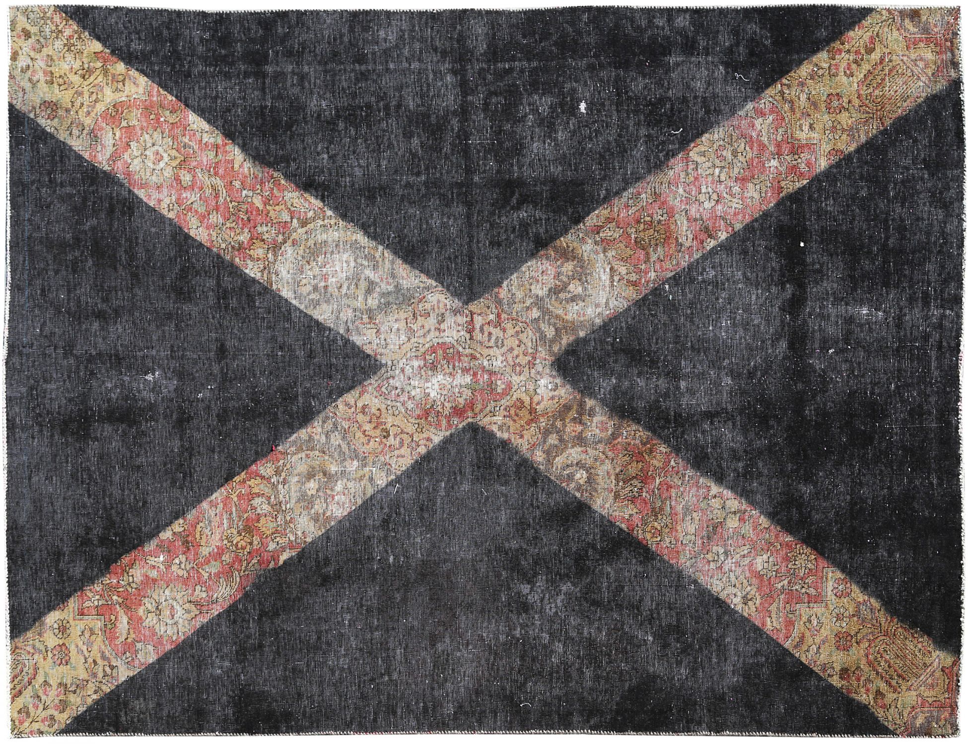 Tappeto Vintage  nero <br/>266 x 191 cm