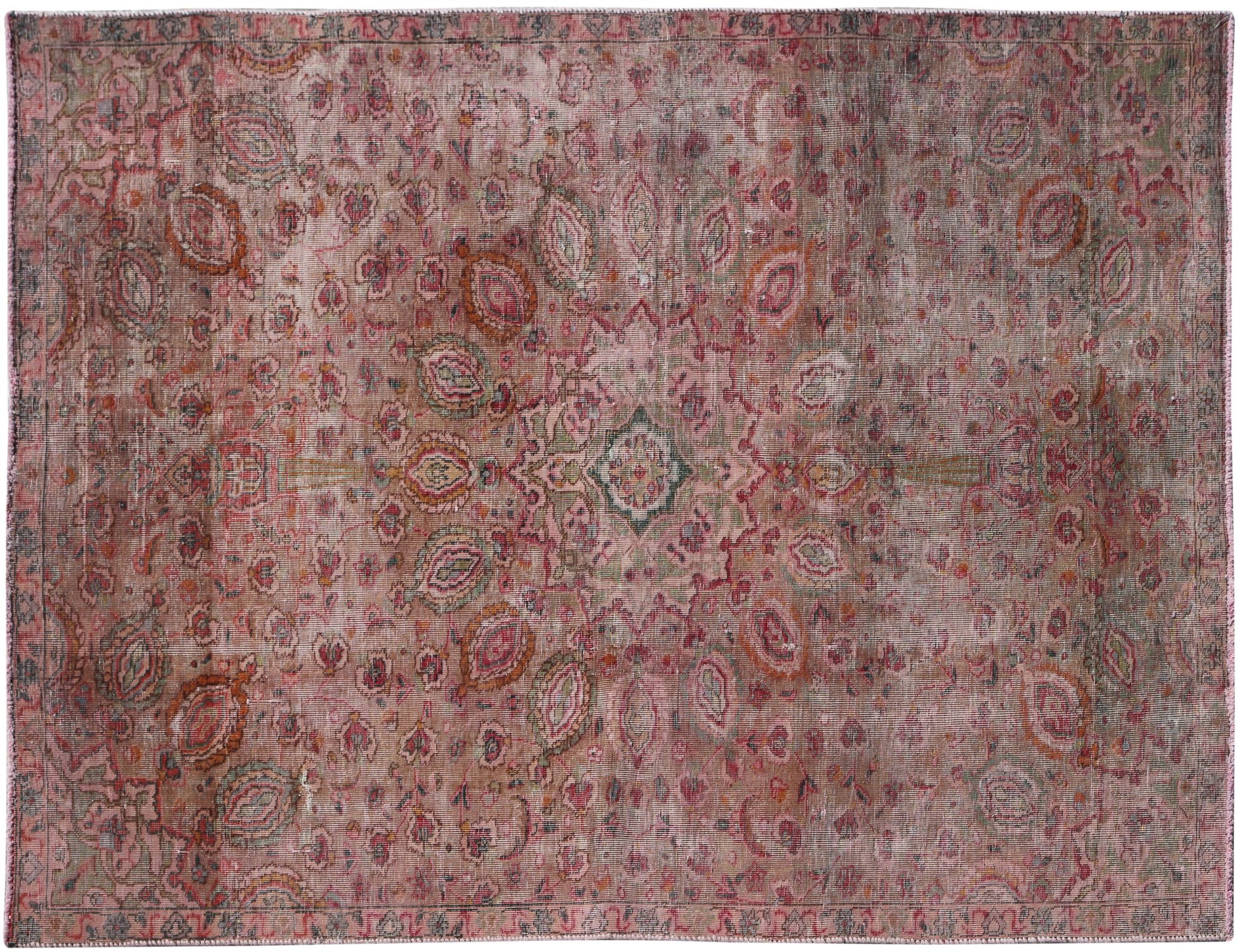 Retro Teppich  rosa <br/>217 x 150 cm