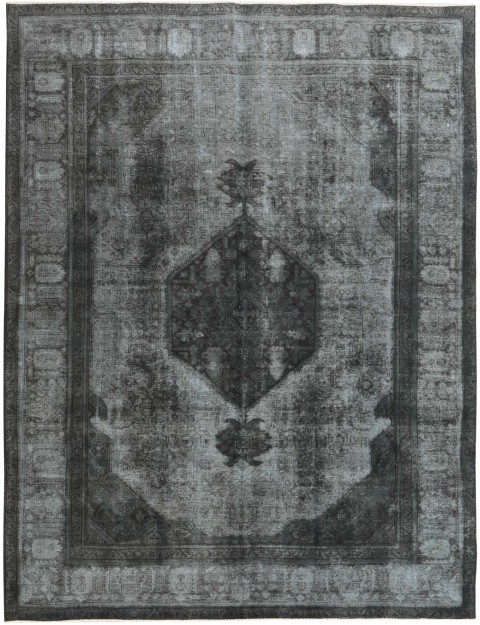Schwarz Persien Vintage Teppich 378 x 284 cm