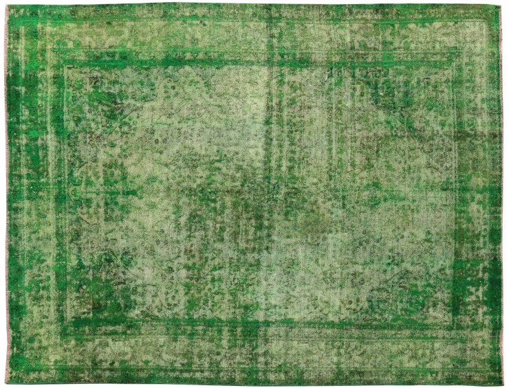 Grün Persien Vintage Teppich 360 x 290 cm