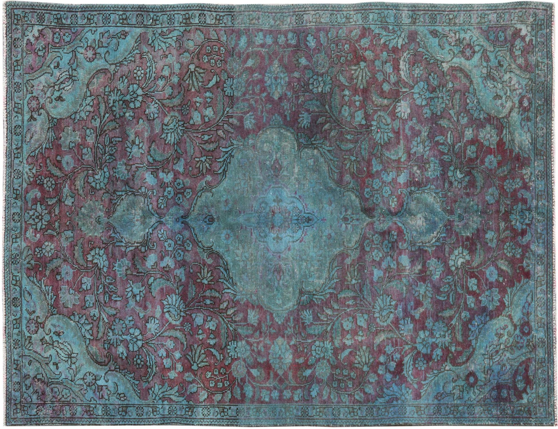 Tappeto Vintage  blu <br/>247 x 147 cm