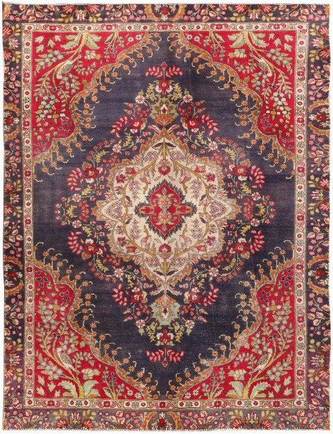 Blau Persien Retro Perserteppich 285 x 177 cm