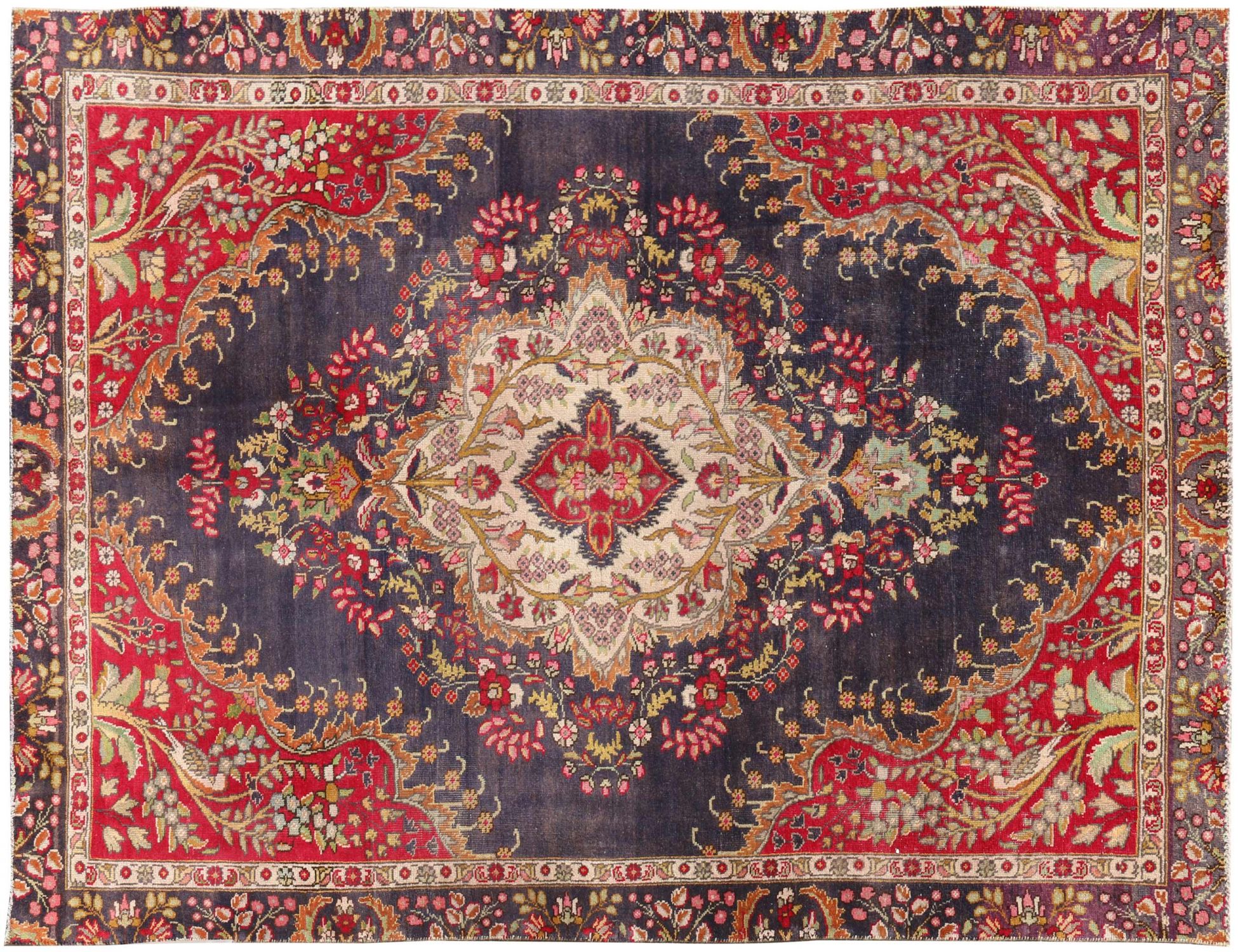 Blue Persia Retro Rug  285 x 177 cm