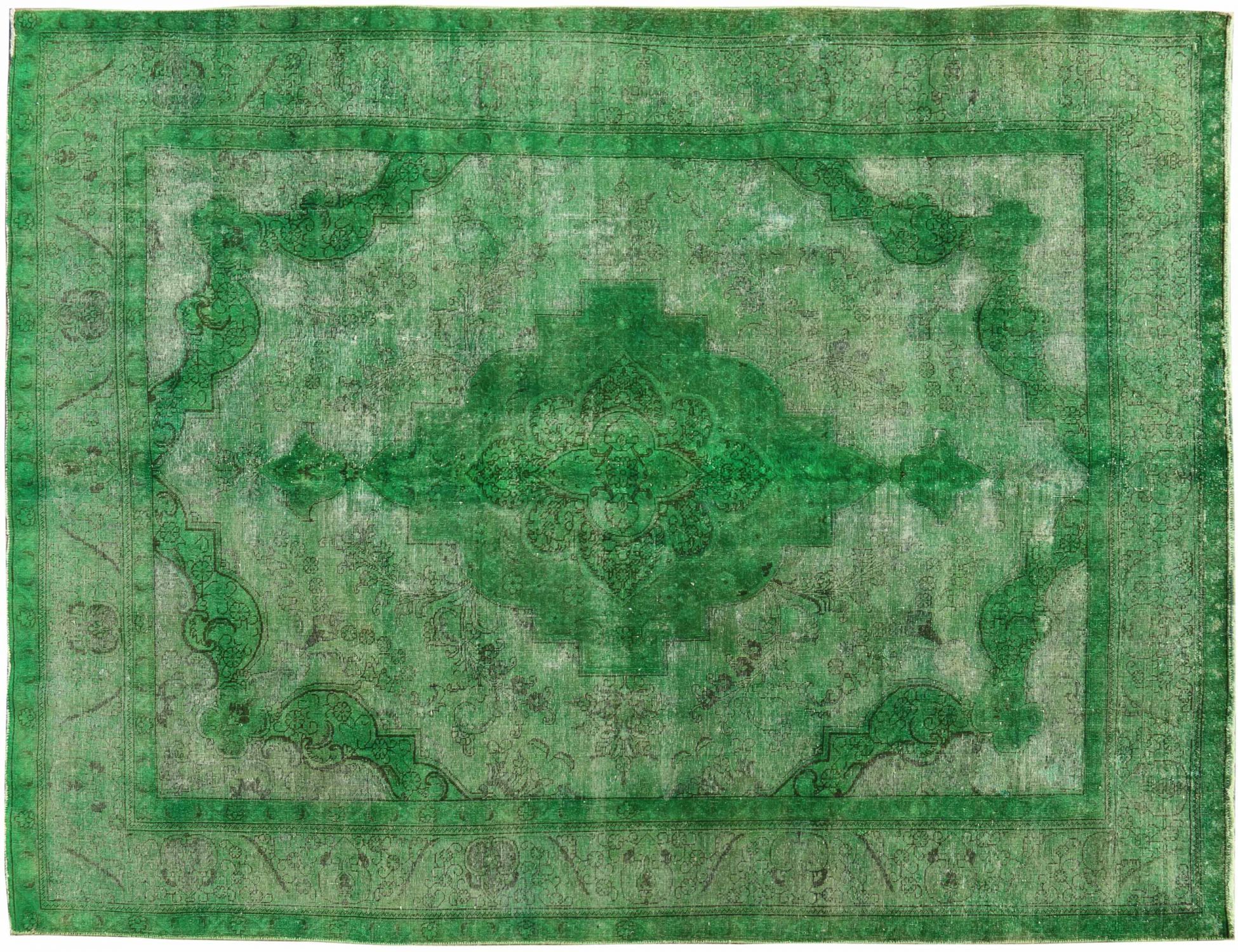 Vintage Teppich  grün <br/>385 x 288 cm