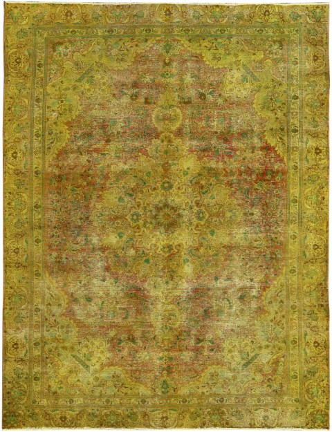 Gelb Persien Vintage Teppich 360 x 265 cm