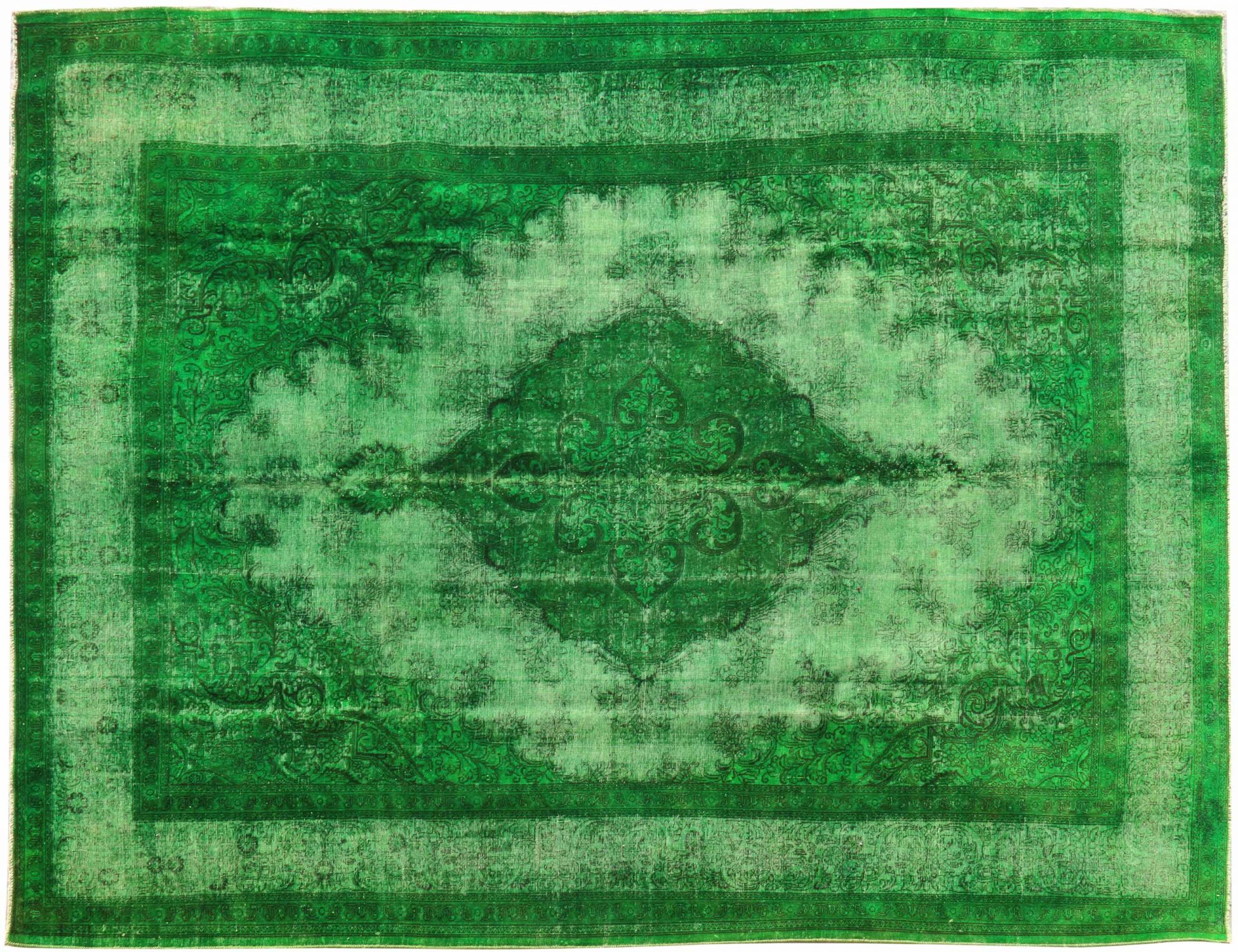 Vintage Teppich  grün <br/>433 x 348 cm