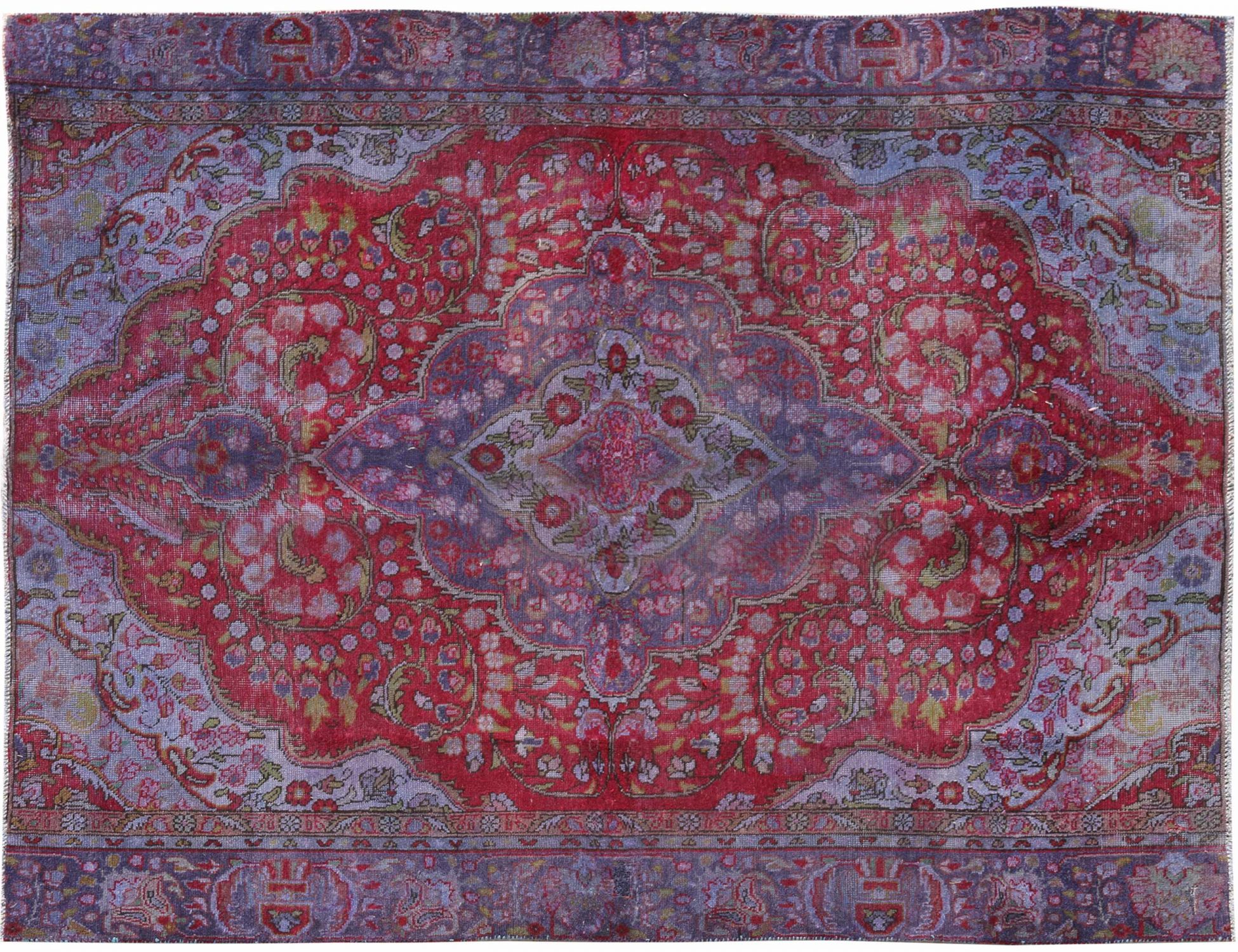 Tappeto Vintage  blu <br/>226 x 186 cm