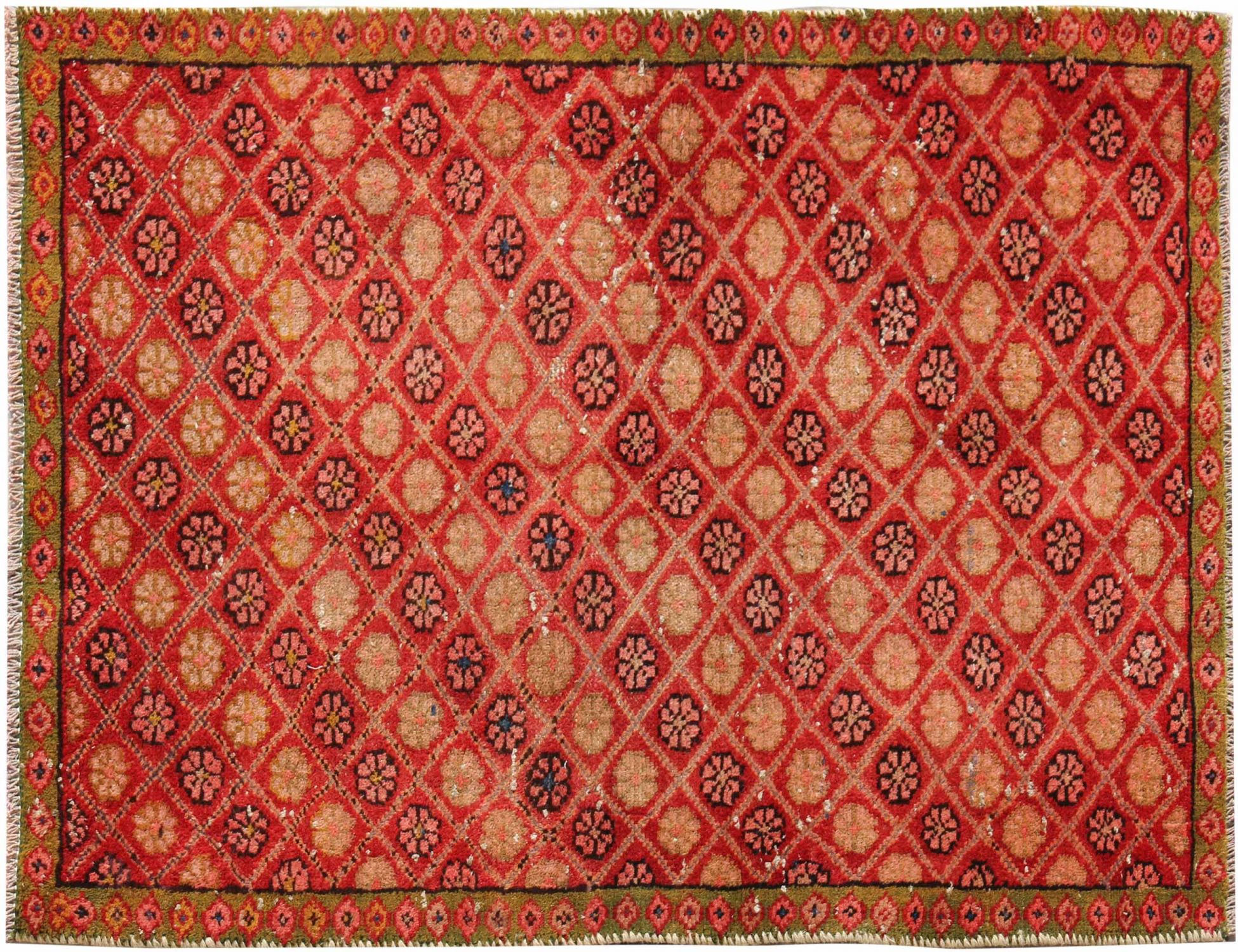 Retro Perserteppich  rot <br/>134 x 92 cm