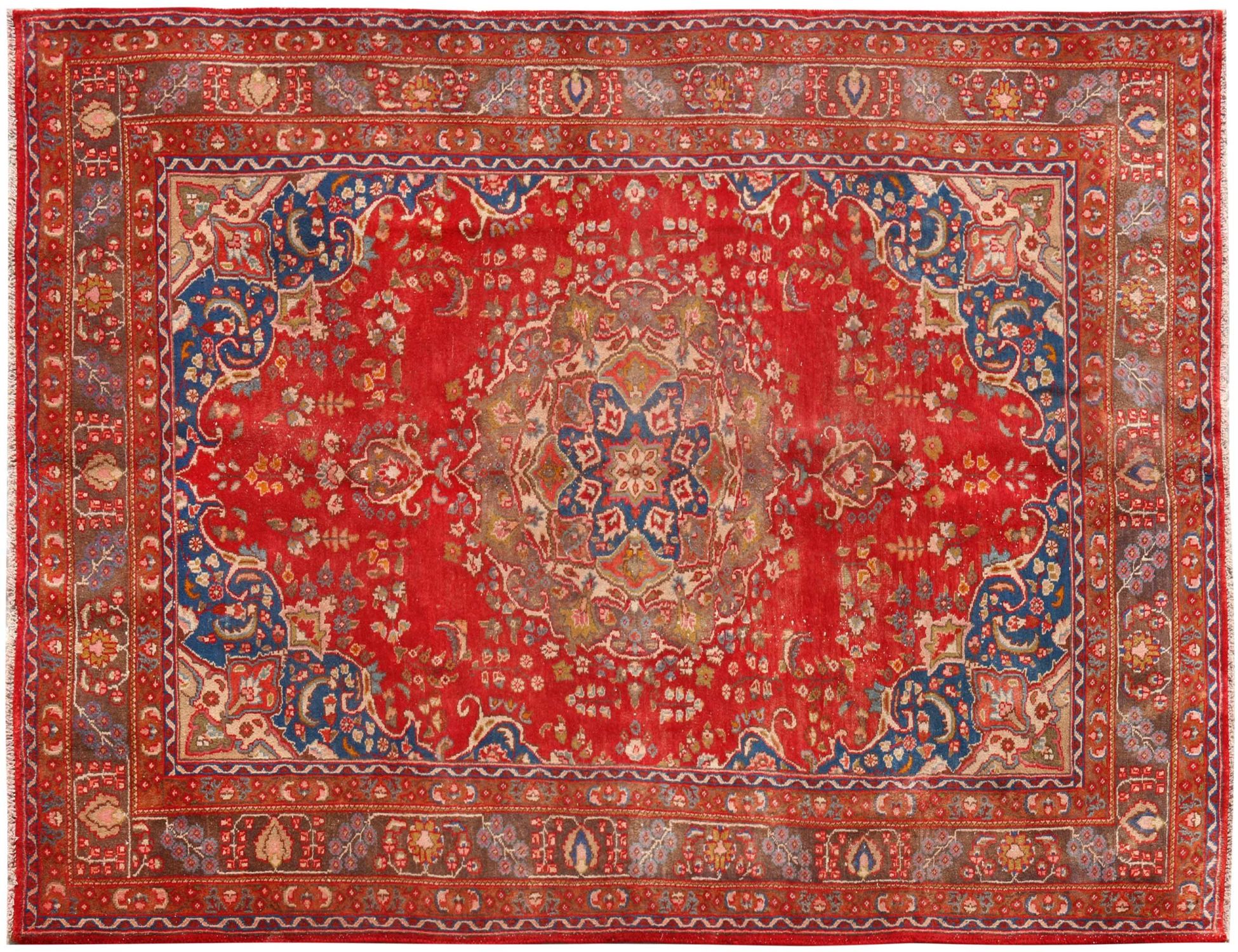 Retro Perserteppich  blau <br/>297 x 192 cm