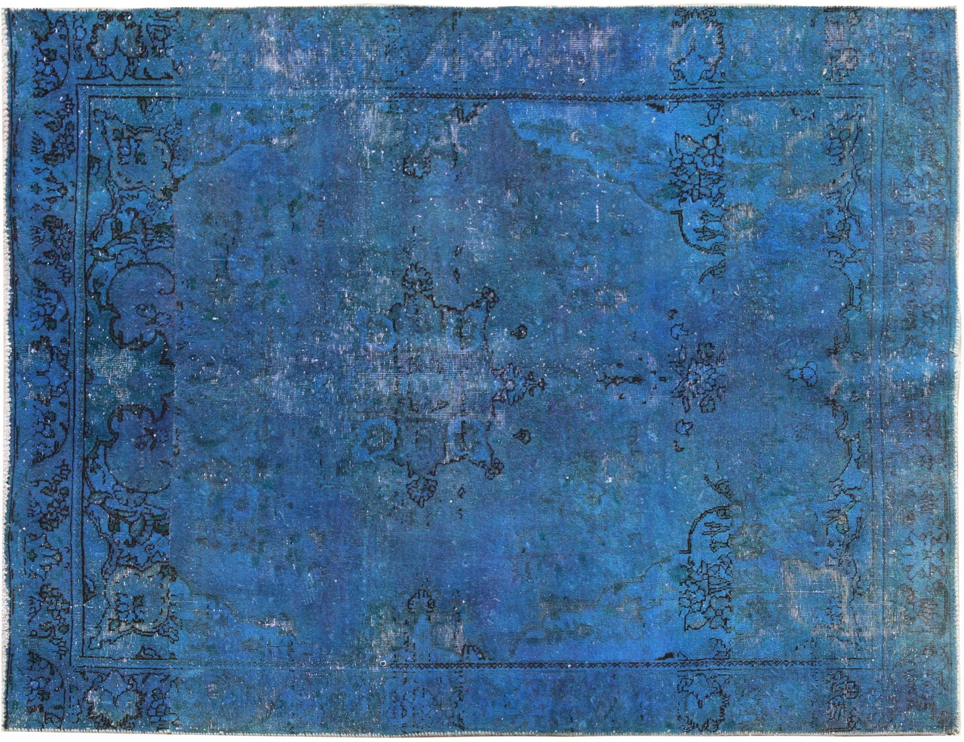Tappeto Vintage  blu <br/>255 x 180 cm