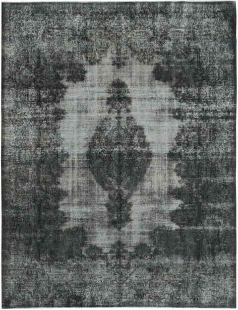 Schwarz Persien Vintage Teppich 369 x 272 cm