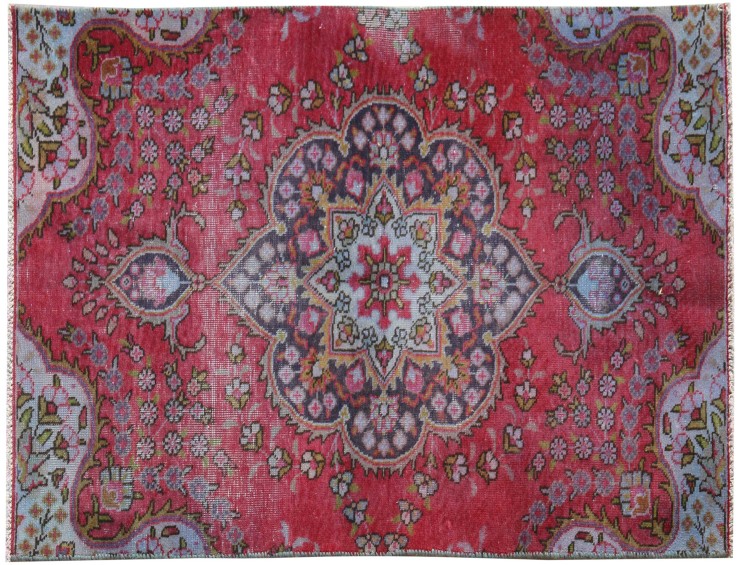 Azul Persa Alfombra vintage 165 x 65 cm