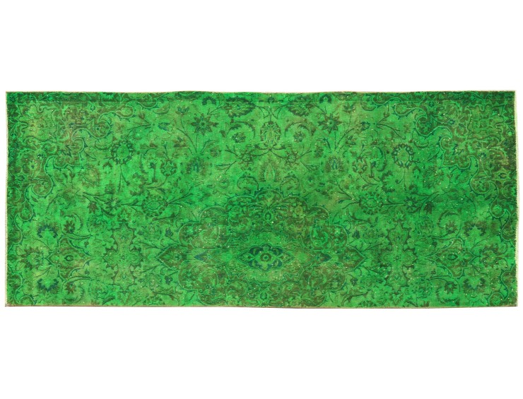 Verde Persa Alfombra vintage 283 x 133 cm