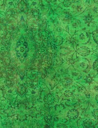 Verde Persa Alfombra vintage 283 x 133 cm - view 3