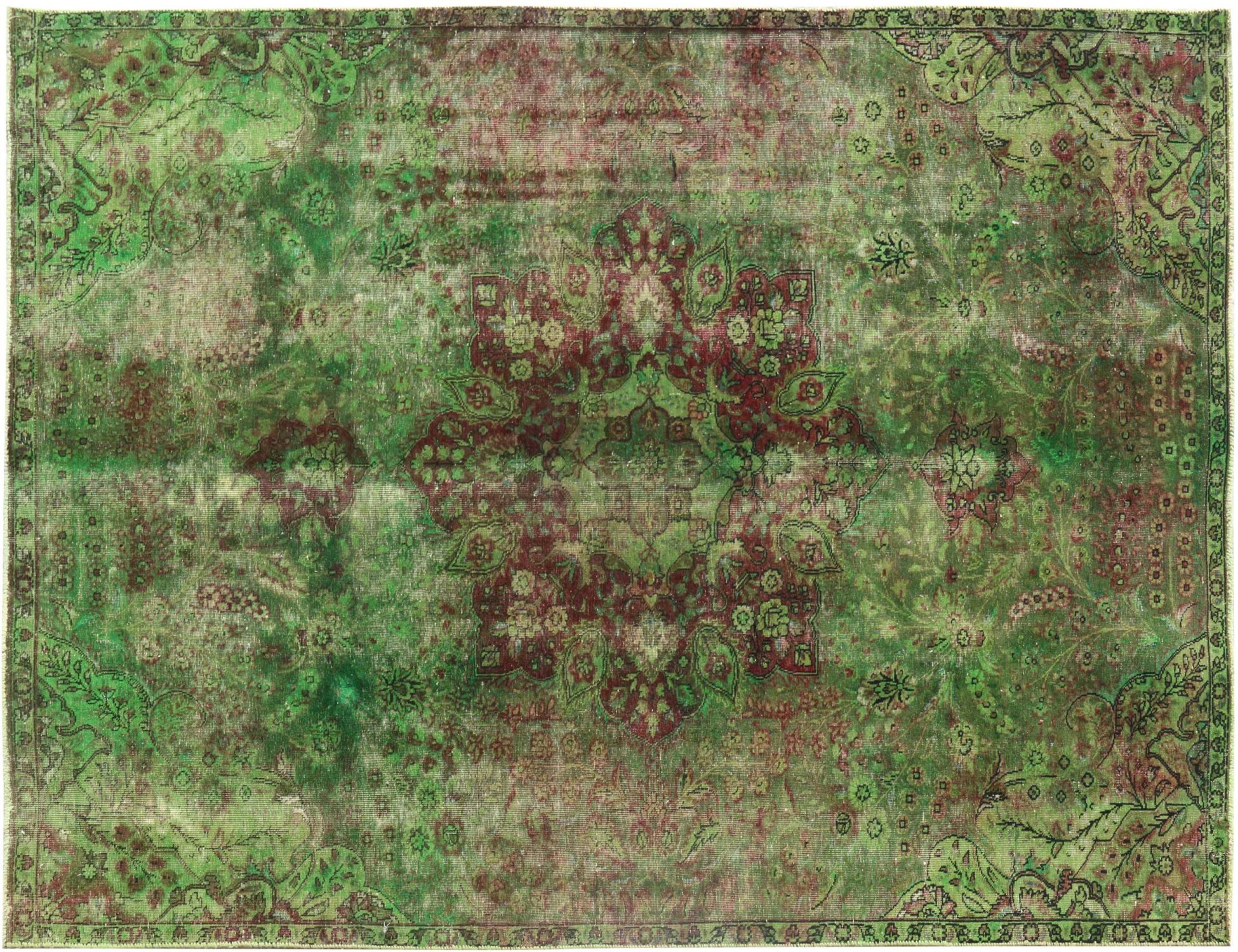 Vintage Teppich  grün <br/>320 x 225 cm