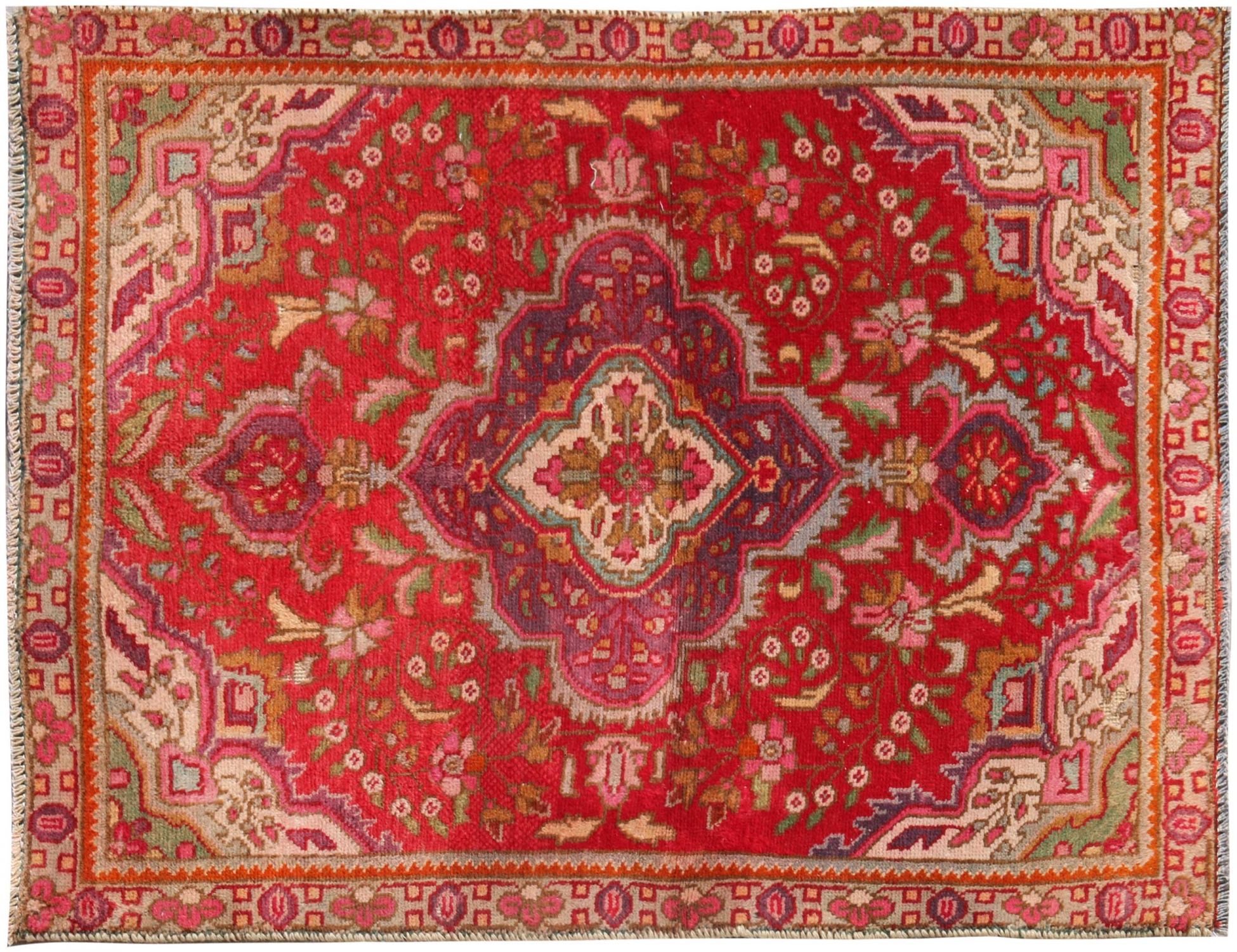 Retro Perserteppich  rot <br/>137 x 90 cm