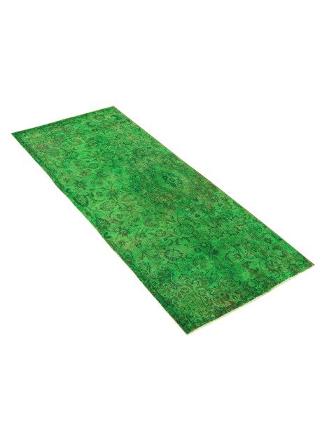 Grün Persien Vintage Teppich  283 x 133 cm