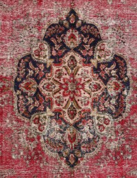 Blå Persien Retro Matta  300 x 183 cm