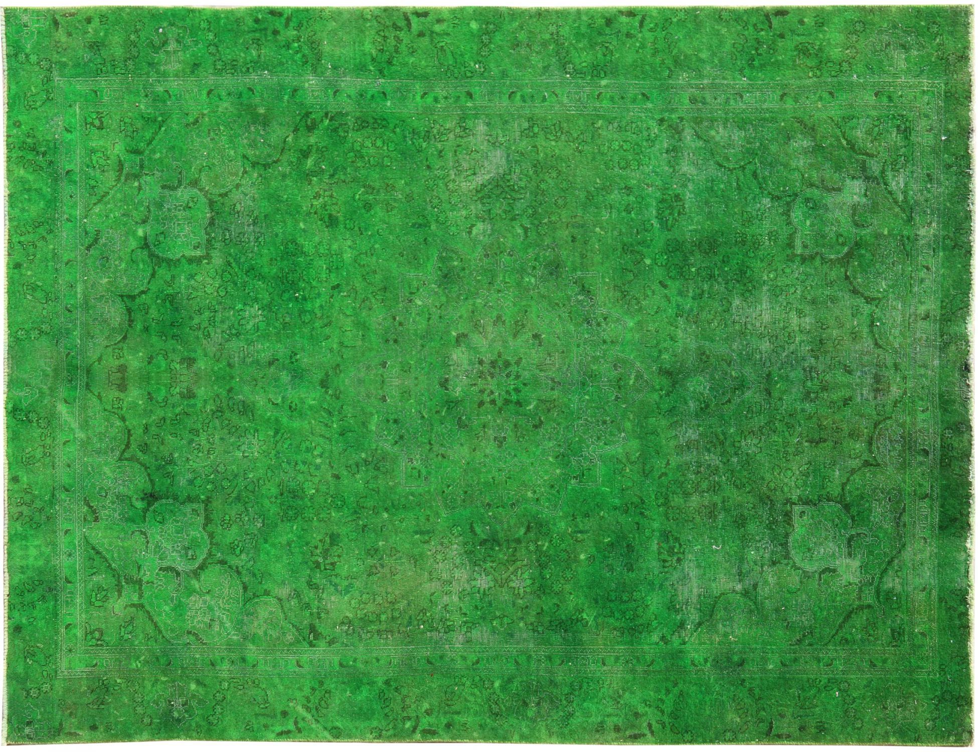 Vintage Teppich  grün <br/>313 x 233 cm