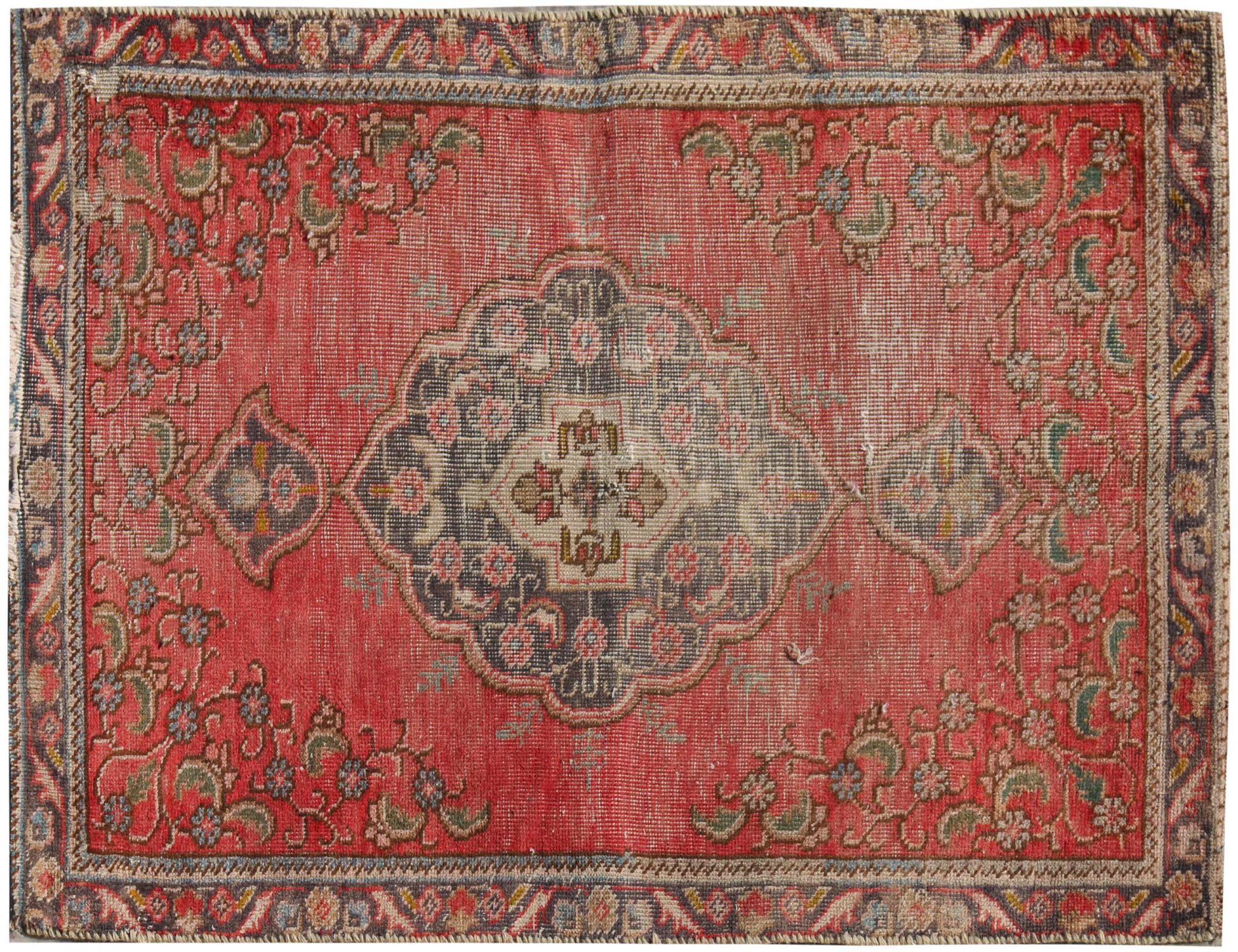 Retro Perserteppich  rot <br/>128 x 78 cm