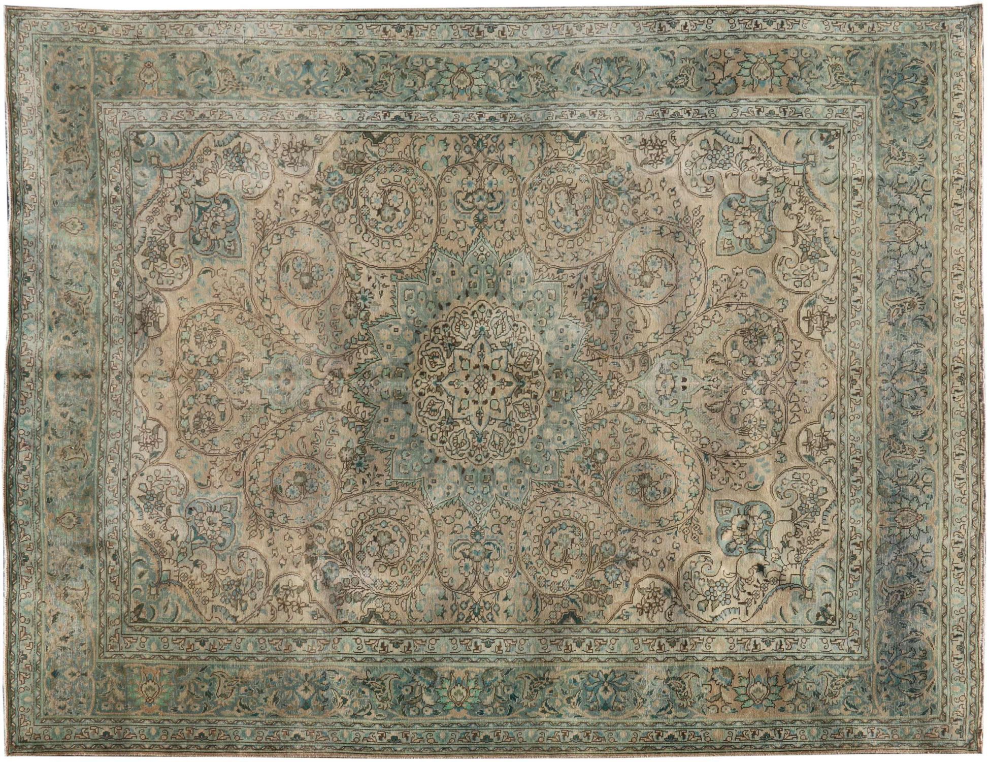 Retro Perserteppich  beige <br/>395 x 290 cm