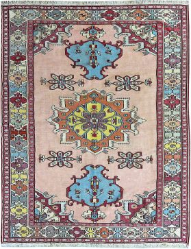 PERSIAN Silk KILIM 196 x 128 pink 