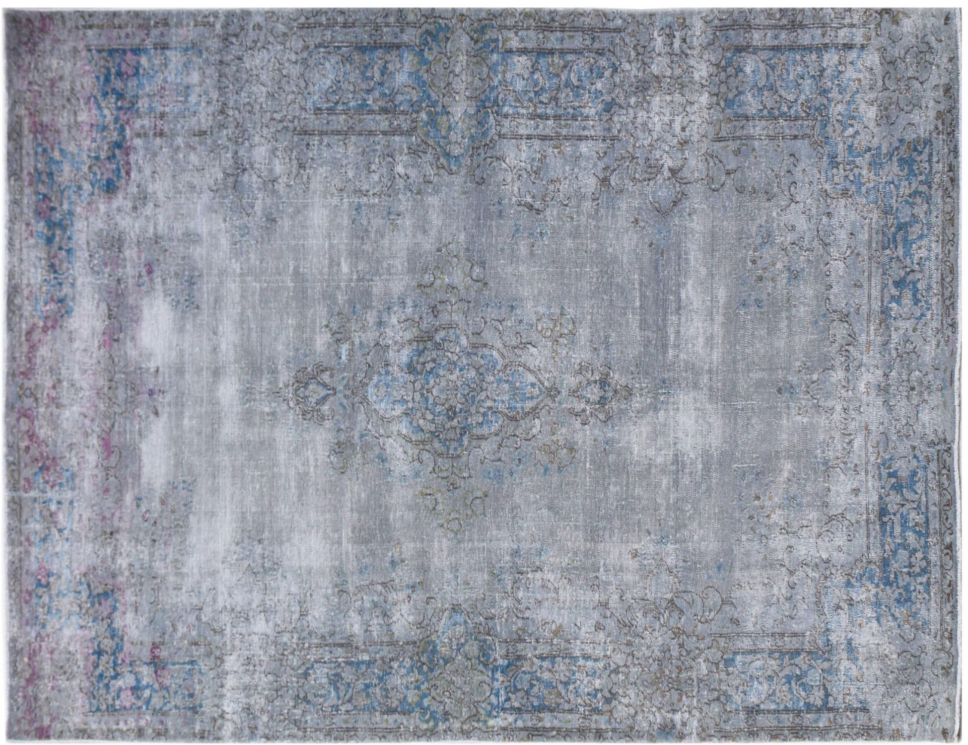 Vintage Teppich  blau <br/>226 x 121 cm