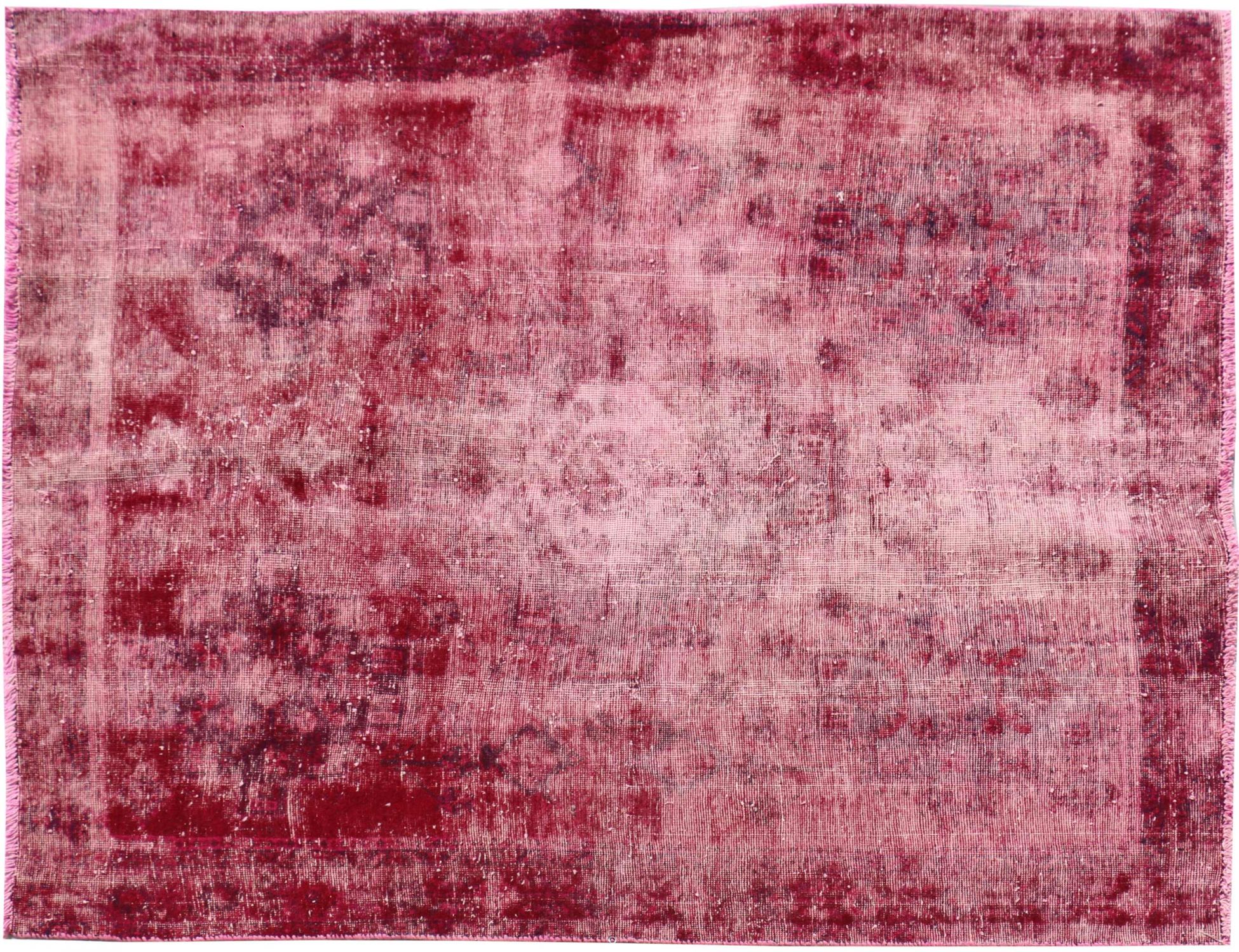Square Vintage Carpet  red  <br/>188 x 150 cm