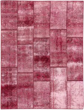 Patchwork Carpet 267 x 175 red 