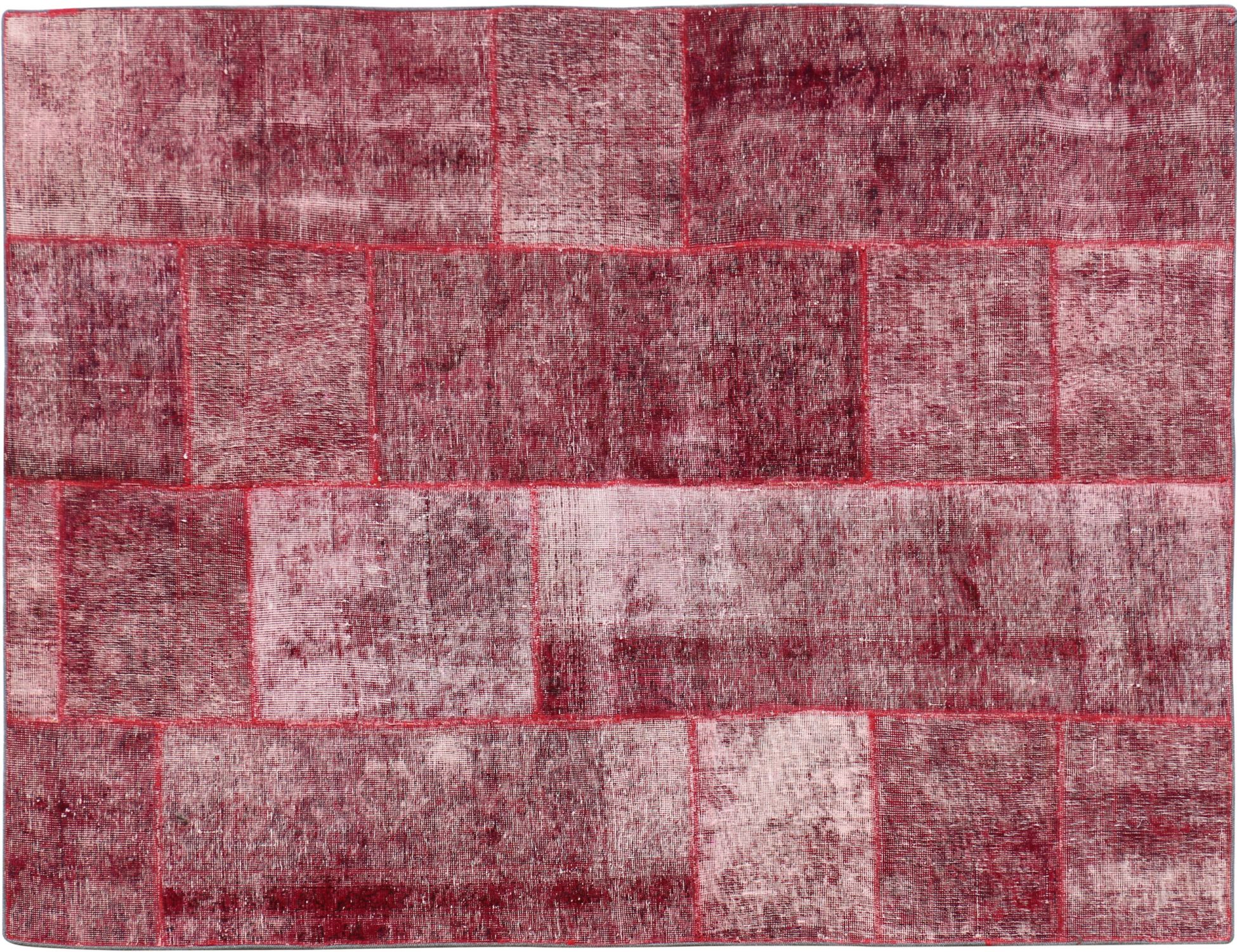 Tappeto Patchwork  rosso <br/>231 x 159 cm