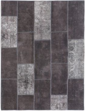 Vintage Teppich 247 x 176 schwarz